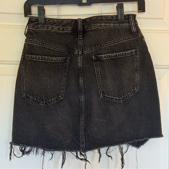 PAC SUN • Women’s Black Distressed Mini Jean Skirt Size- 26 - Picture 2 of 3